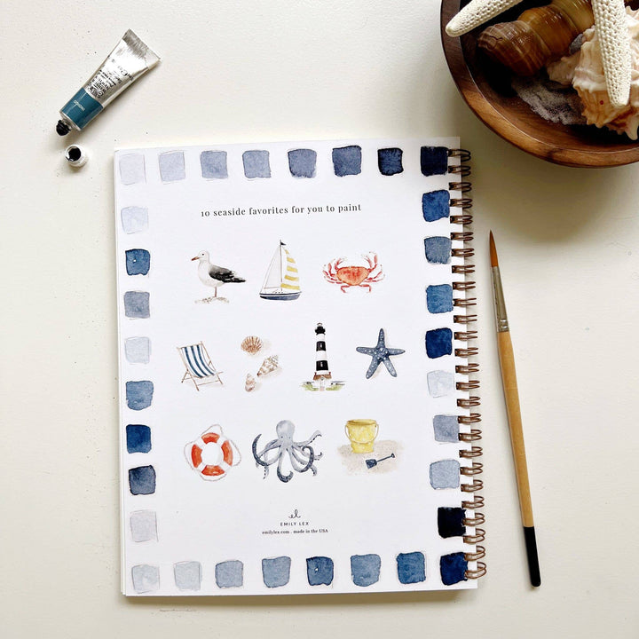Emily Lex Studios- Seaside Watercolor Workbook - Pine & Moss