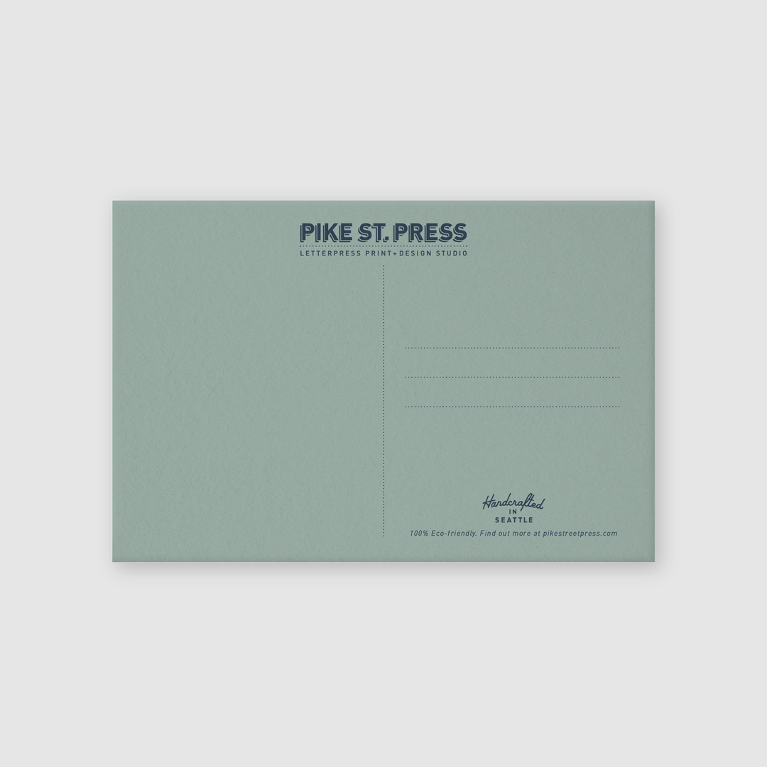 Mount Rainier Vintage Postcard - Pine & Moss