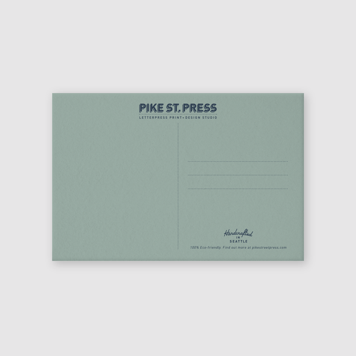 Mount Rainier Vintage Postcard - Pine & Moss