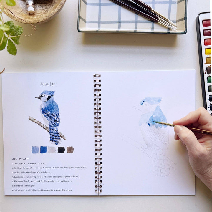 Emily Lex Studio- Birds Watercolor Workbook - Pine & Moss