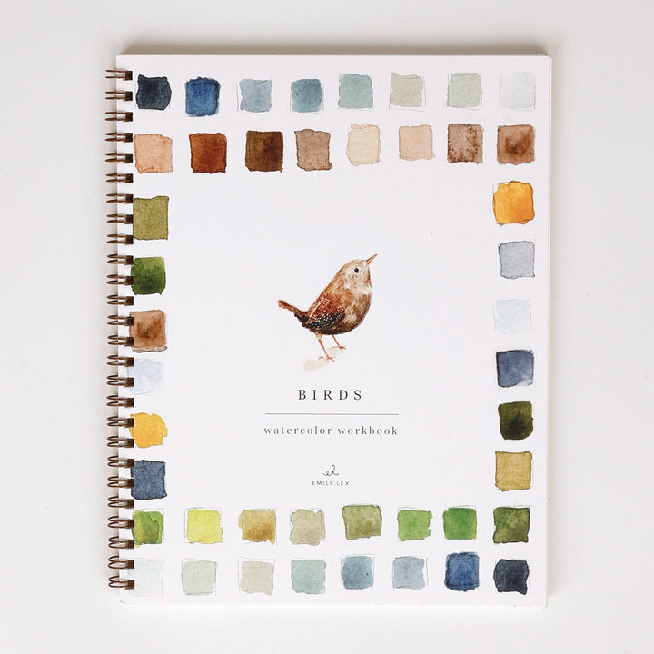 Emily Lex Studio- Birds Watercolor Workbook - Pine & Moss