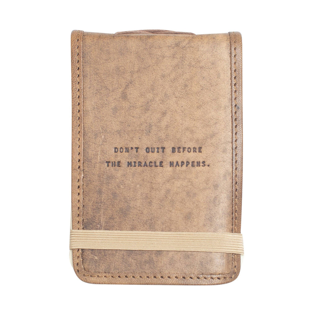 Mini Don't Quit Leather Journal