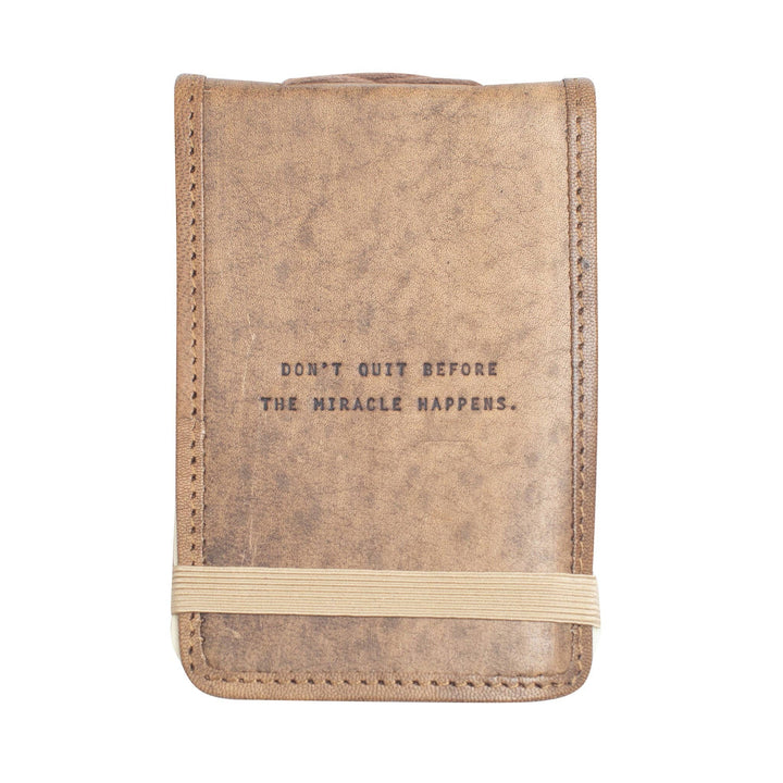 Mini Don't Quit Leather Journal