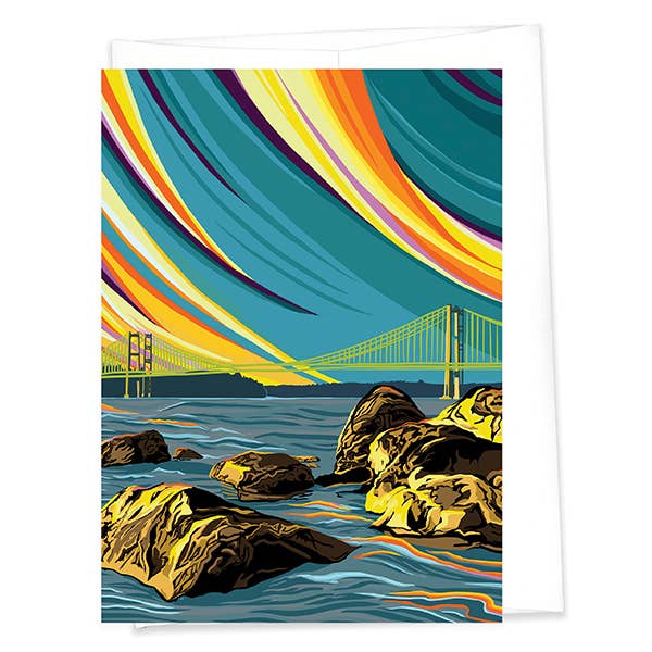 Lucky Artichoke - Tacoma Narrows Bridge Card