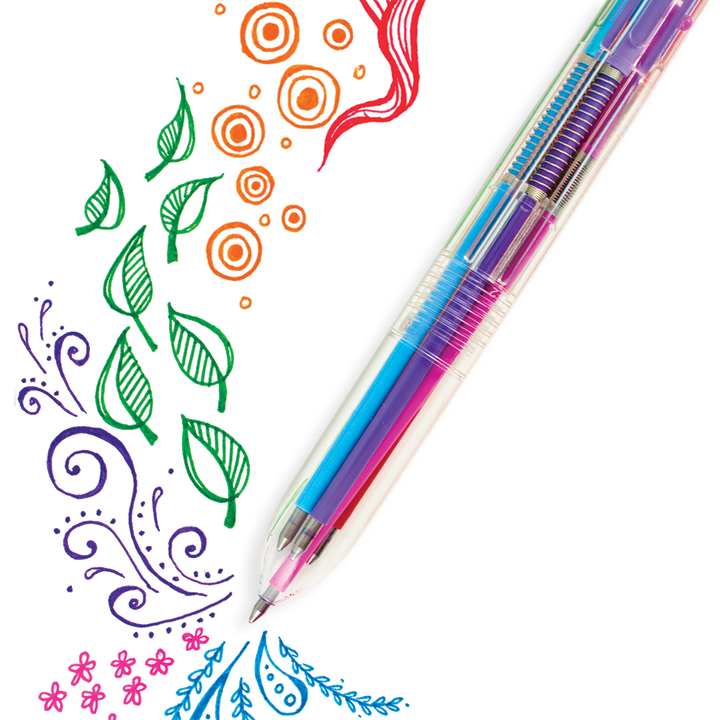 Six Click Colored Gel Pen - Pine & Moss