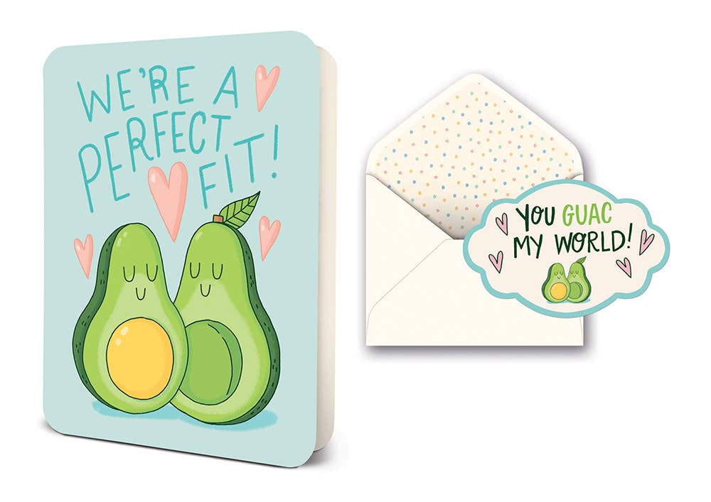 We're a Perfect Fit Deluxe Greeting Card