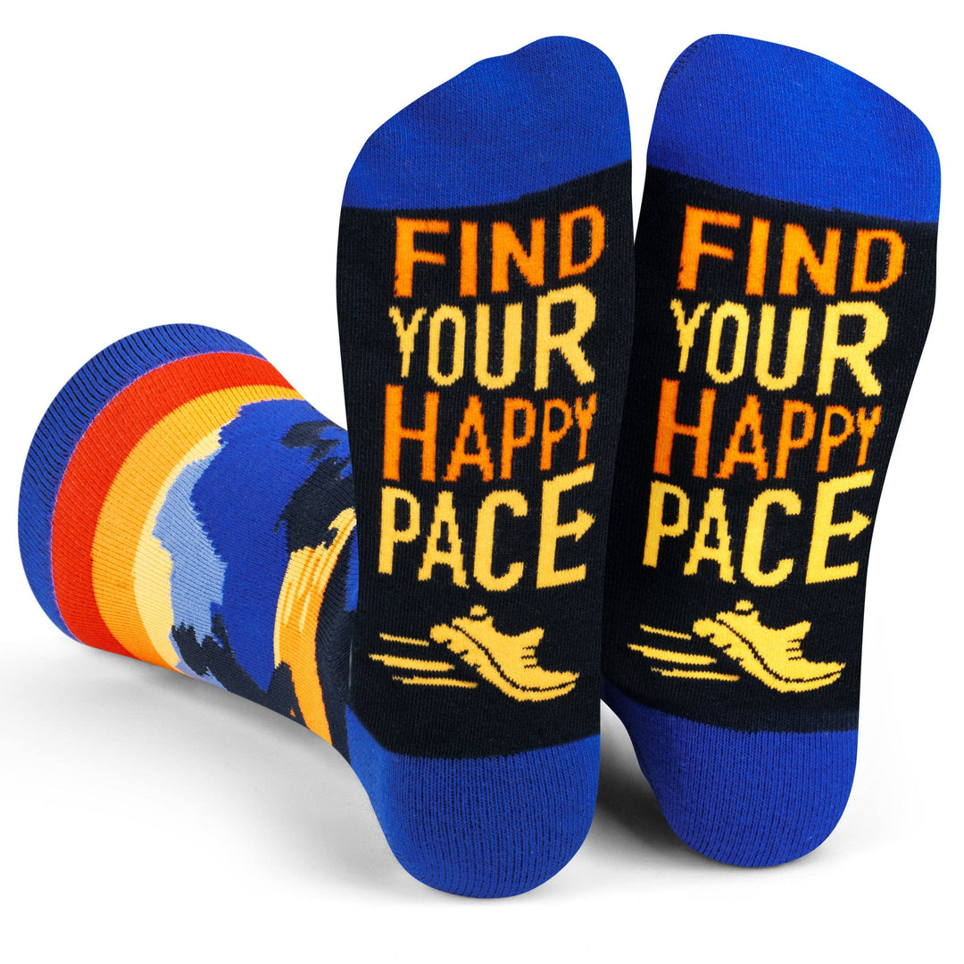 Find Your Happy Pace (Running) Socks
