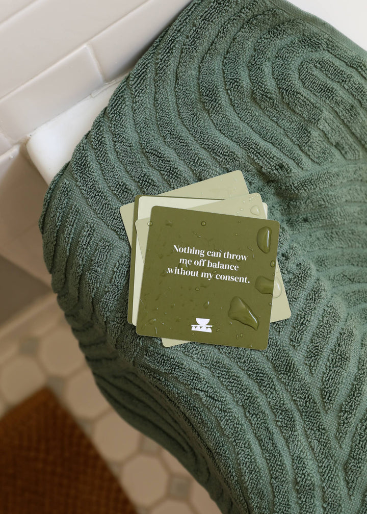 Shower Affirmation™ Cards - Grounding - Pine & Moss