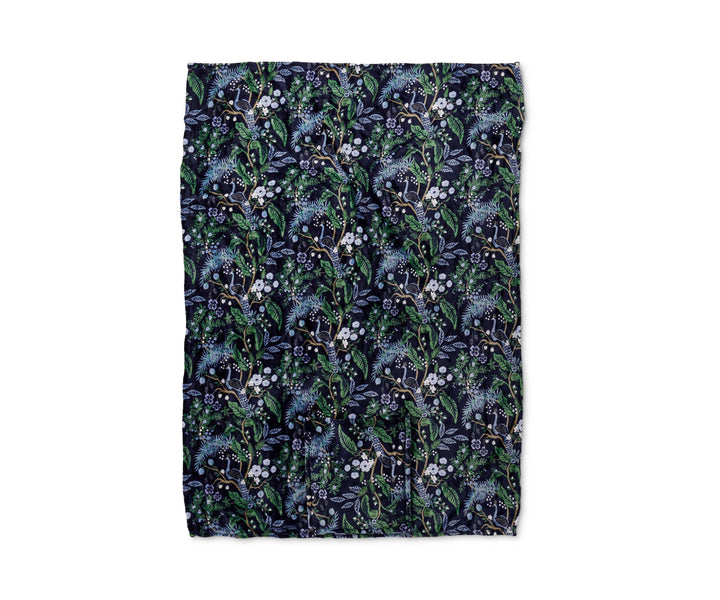 Rifle Paper Co.- Peacock Travel Fleece Blanket