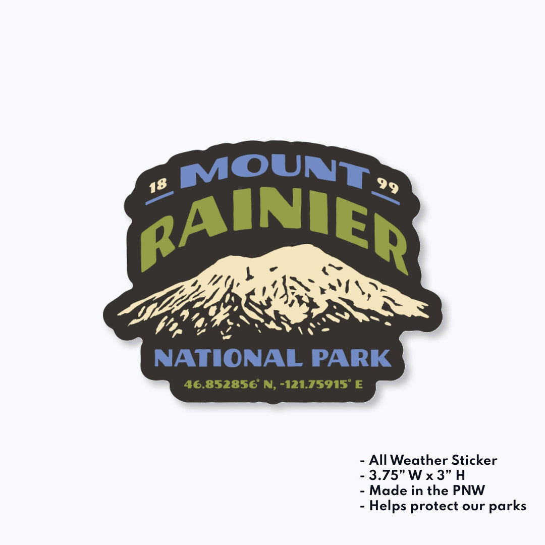 Emmonds Sticker | Mount Rainier National Park Vintage