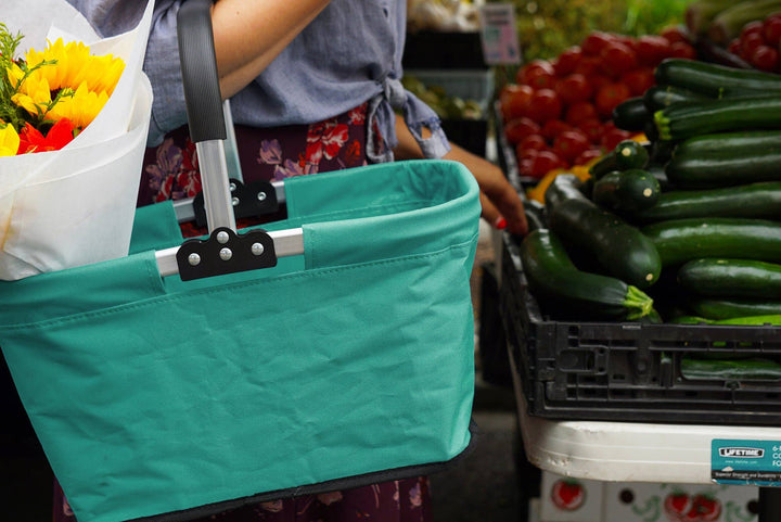 Market Basket - Turquoise - Pine & Moss