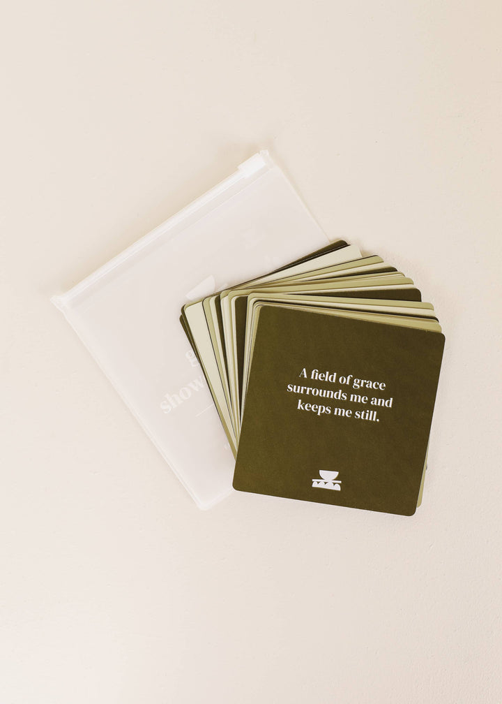 Shower Affirmation™ Cards - Grounding - Pine & Moss