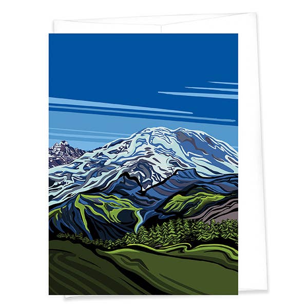 Secret Crush - Mount Rainier Greeting Card - Pine & Moss