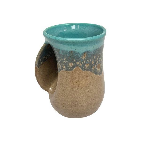 The Original Handwarmer Mug: Island Oasis / Left Hand