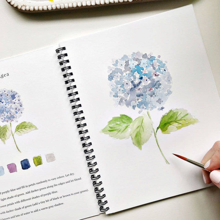 Emily Lex Studios- Flowers Watercolor Workbook - Pine & Moss