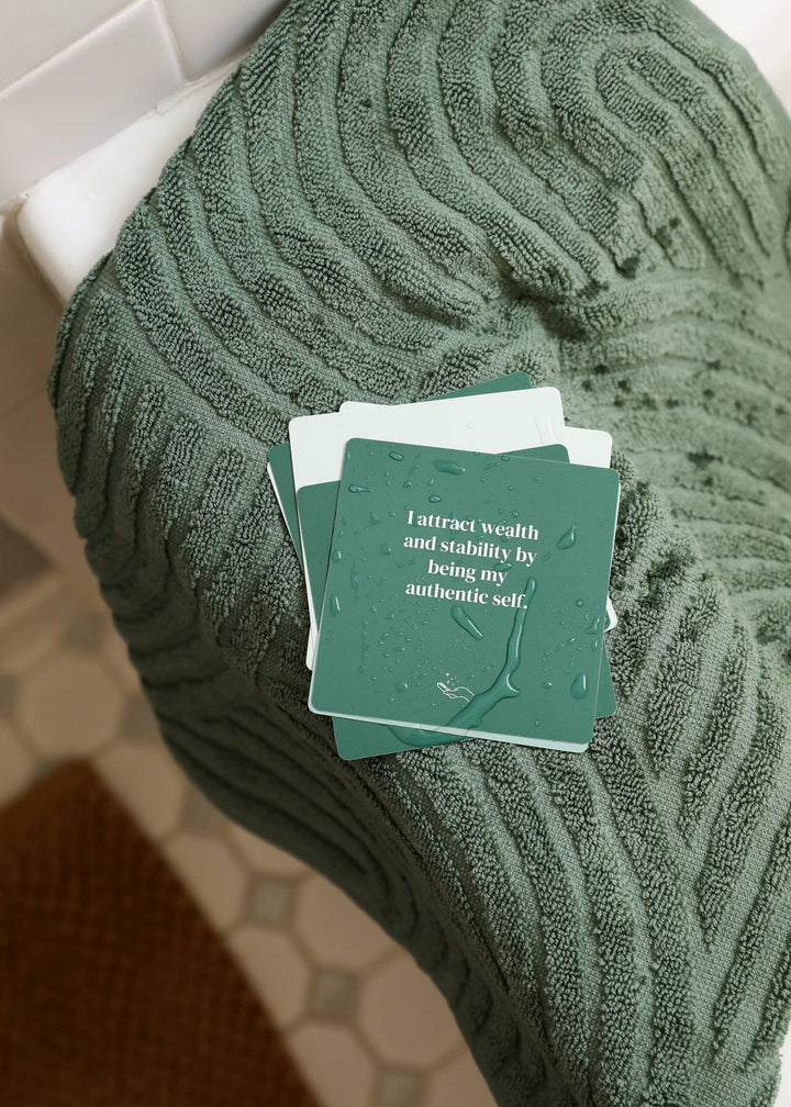 Shower Affirmation™  Cards - Abundance - Pine & Moss