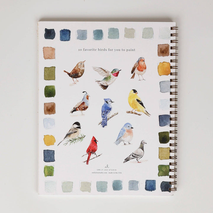 Emily Lex Studio- Birds Watercolor Workbook - Pine & Moss