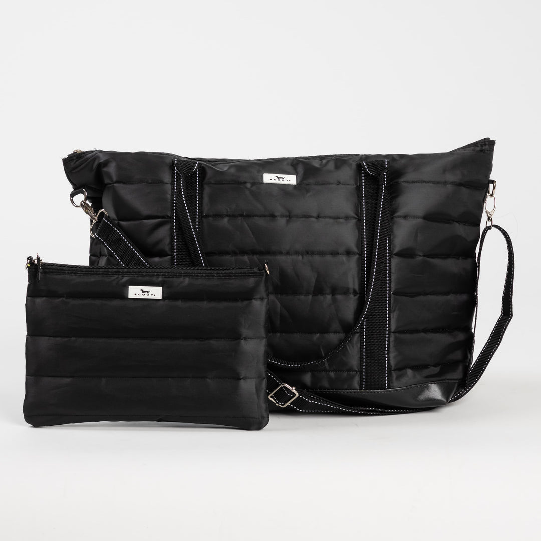 Scout Triple Advisor Travel Bag: Black Puffer