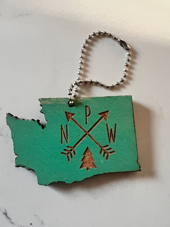 Ginger & The Huth- Local Keychains - Pine & Moss