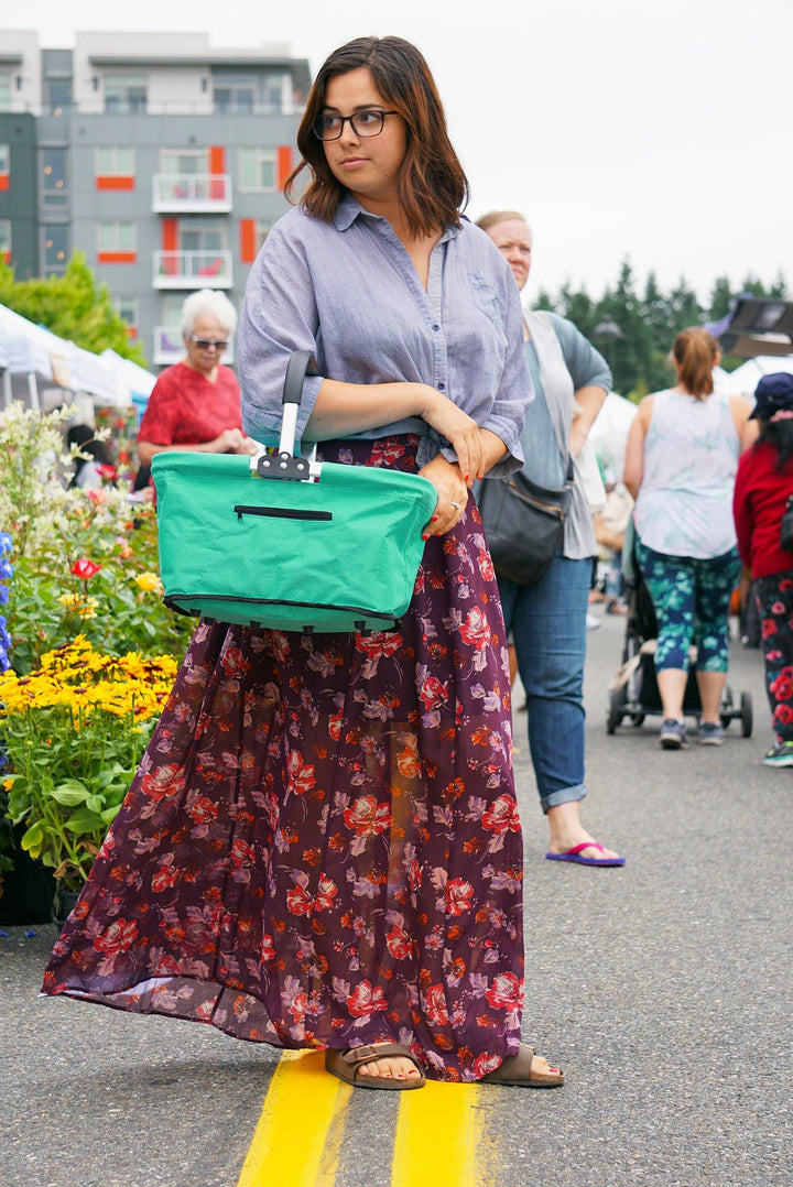 Market Basket - Turquoise - Pine & Moss