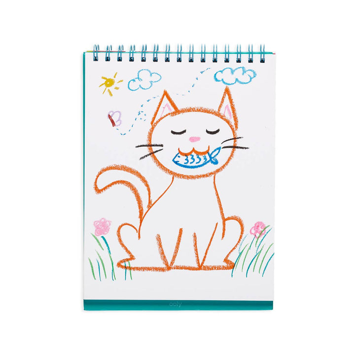 Cat Parade Gel Crayons - Set of 12 - Pine & Moss