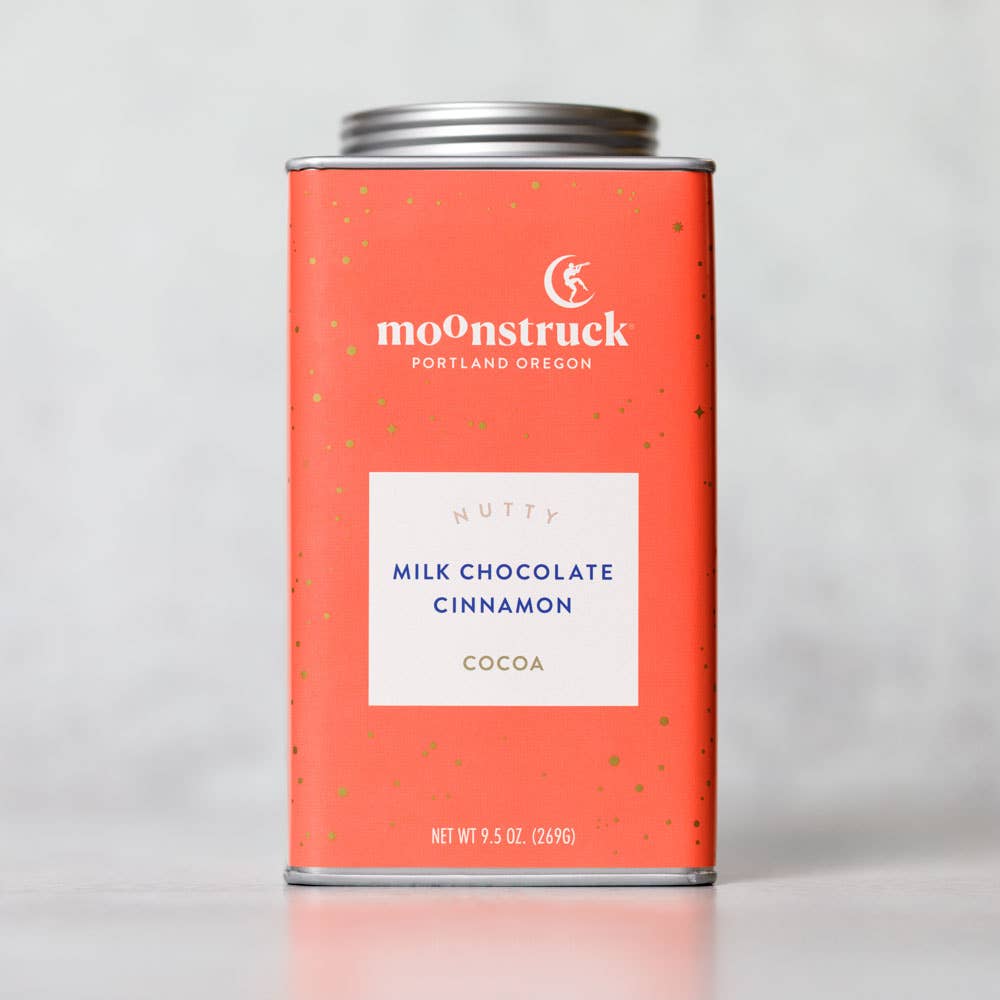 Nutty: Cinnamon Milk Chocolate Hot Cocoa Tin - Pine & Moss