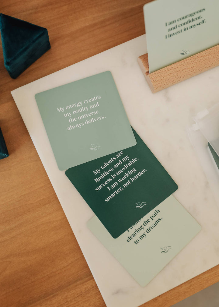 Shower Affirmation™  Cards - Abundance - Pine & Moss