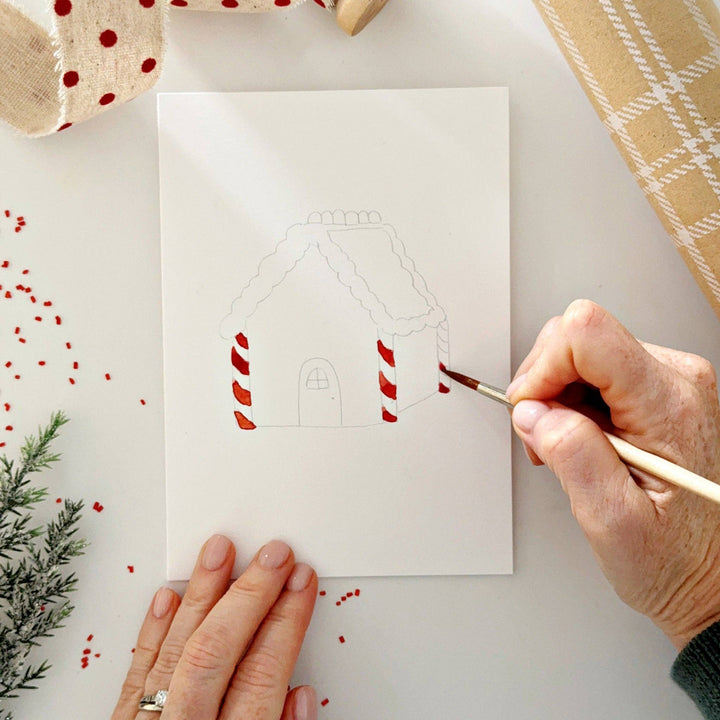 Emily Lex Studios: Gingerbread paintable notecards