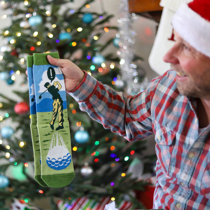 Swing Swear Repeat Socks - Pine & Moss