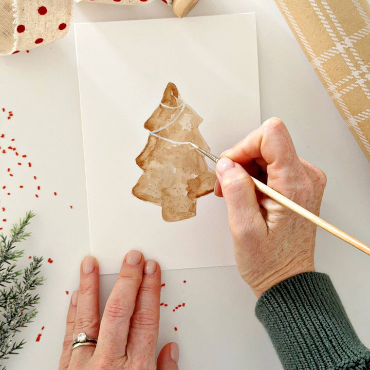 Emily Lex Studios: Gingerbread paintable notecards