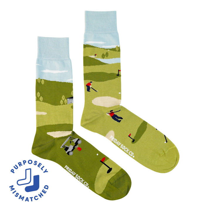 Men's Golf Scene Socks: Men's 7 - 12
