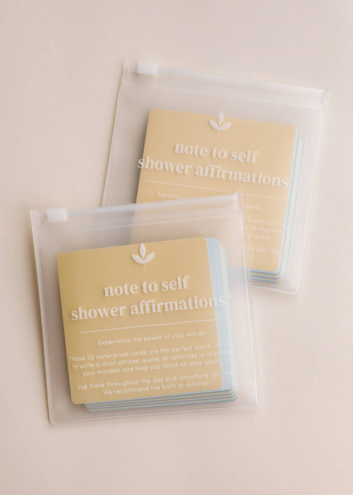 Shower Affirmation™ Cards - Note to Self - Pine & Moss