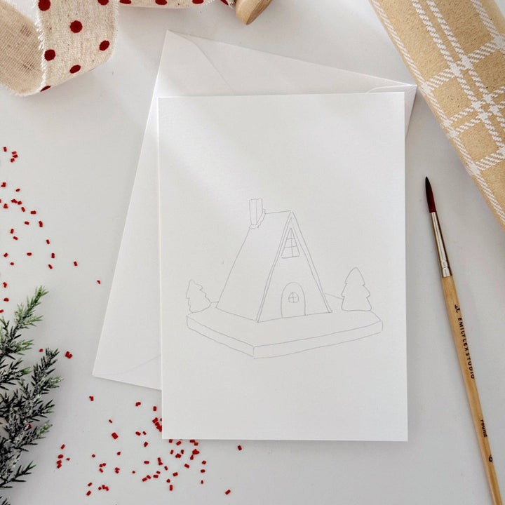 Emily Lex Studios: Gingerbread paintable notecards