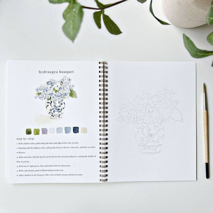 Emily Lex Studio- Bouquets Watercolor Workbook - Pine & Moss