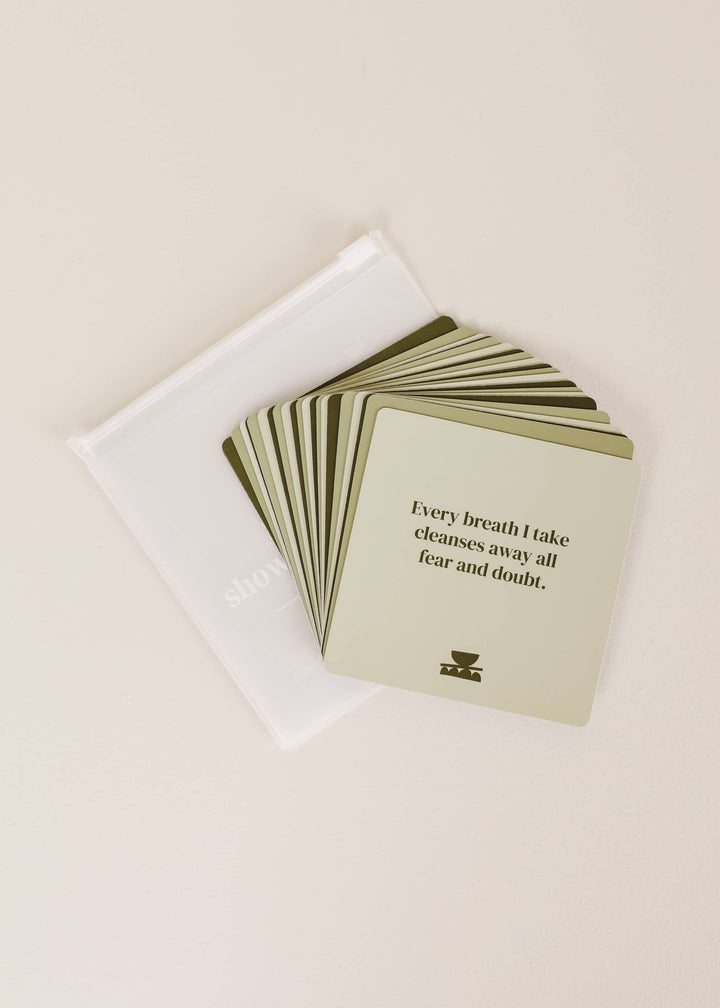 Shower Affirmation™ Cards - Grounding - Pine & Moss