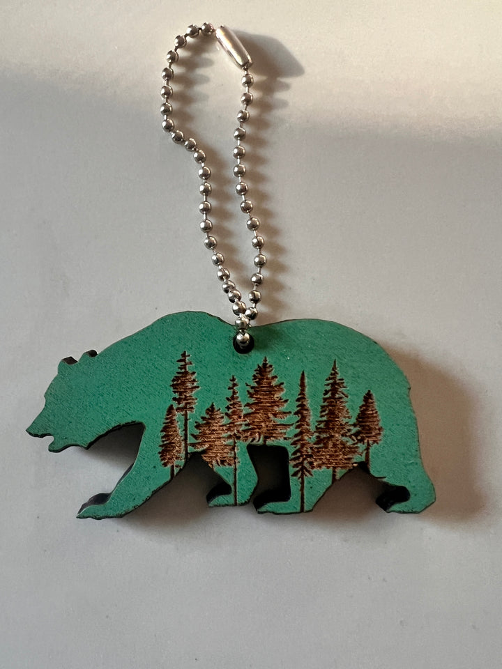Ginger & The Huth- Local Keychains - Pine & Moss