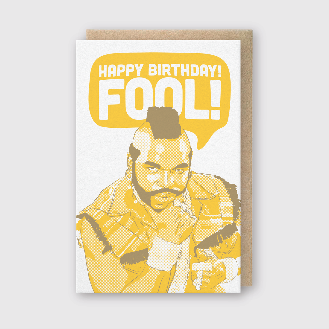 Happy Birthday Fool Card - Pine & Moss