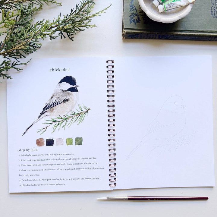 Emily Lex Studio- Birds Watercolor Workbook - Pine & Moss