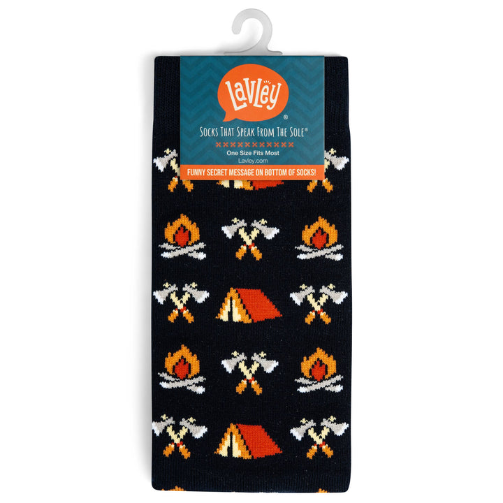 Born To Camp, Forced To Work Socks - Pine & Moss
