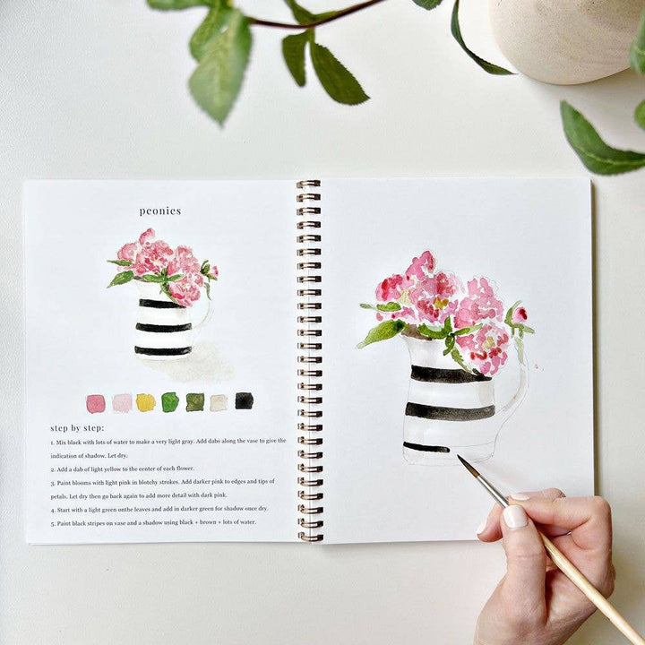 Emily Lex Studio- Bouquets Watercolor Workbook - Pine & Moss