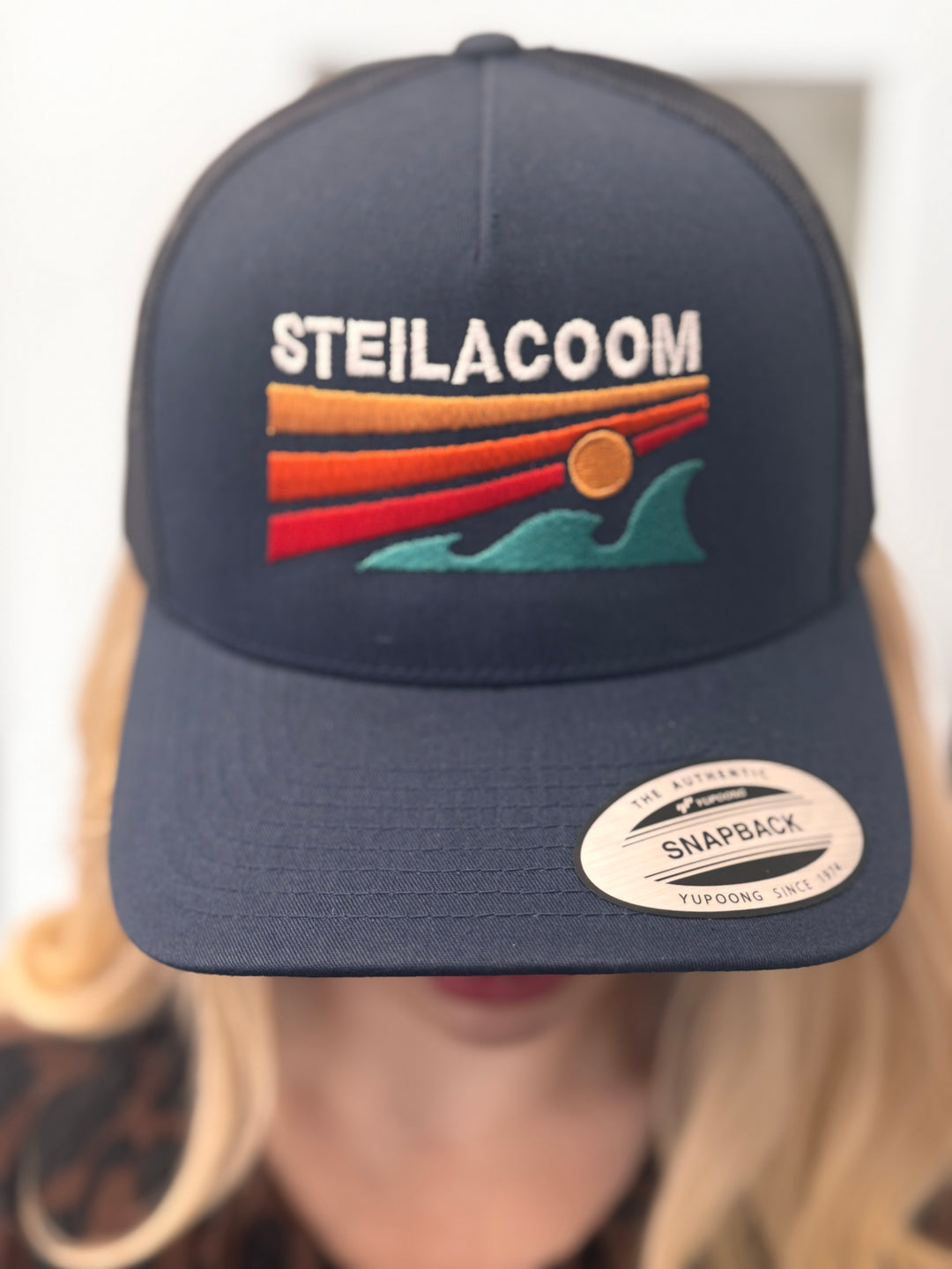 Steilacoom Waves Embroidered Baseball Cap