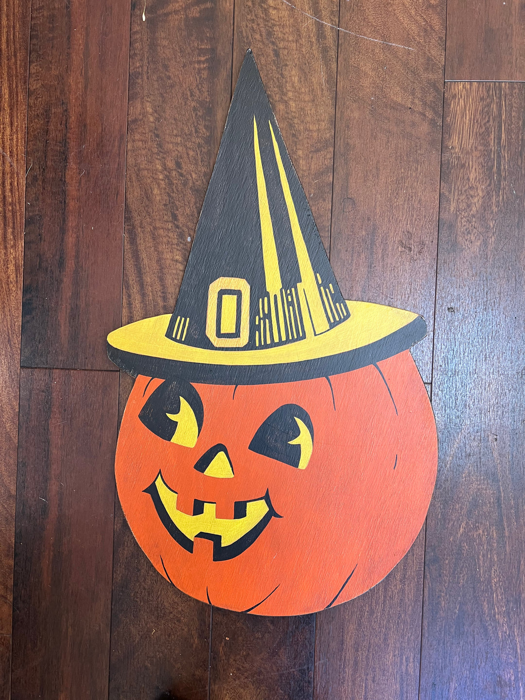 KR.Collective: Pumpkin Witch Wood Decor