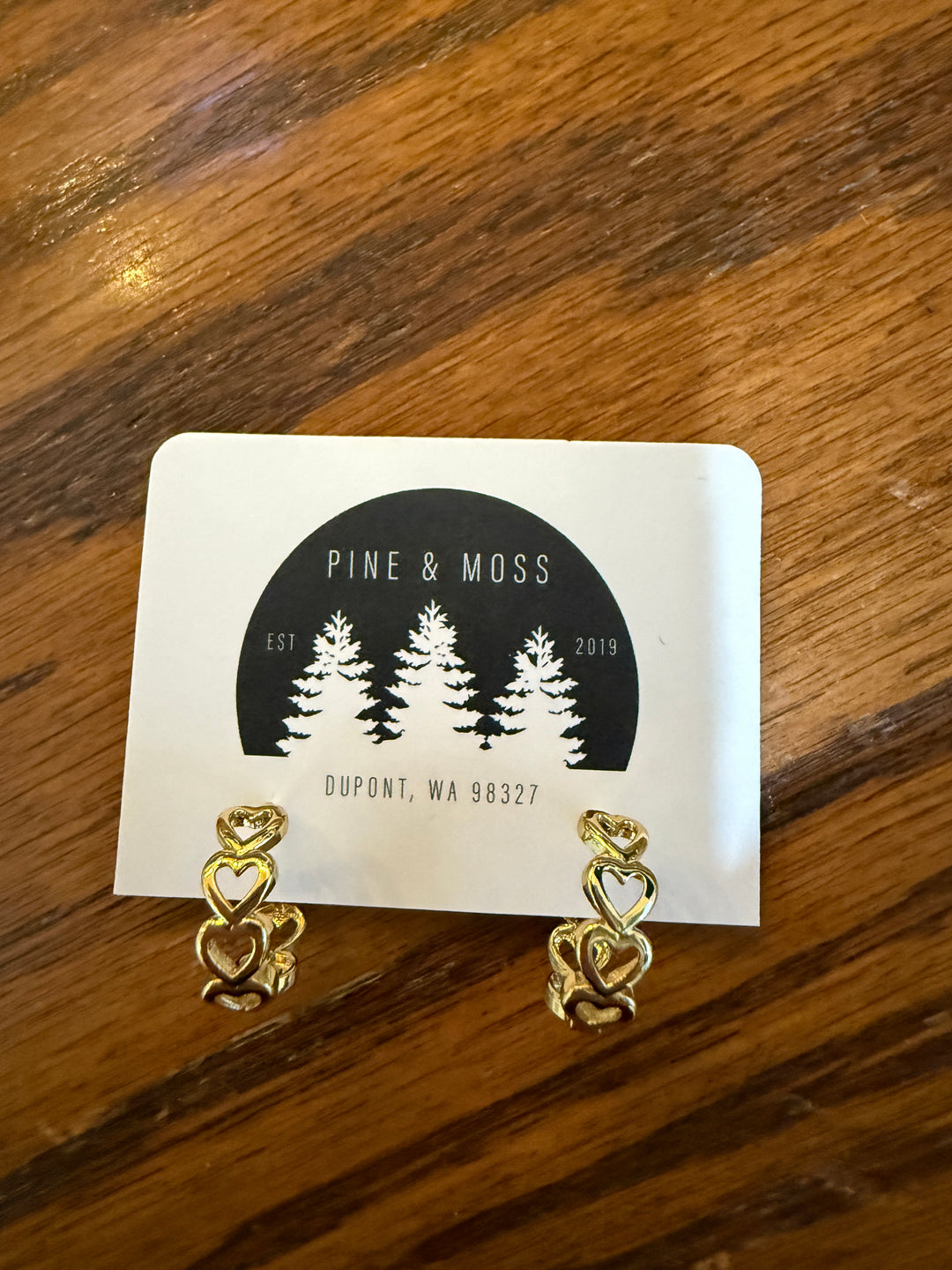 Dainty Heart Hoop Earrings