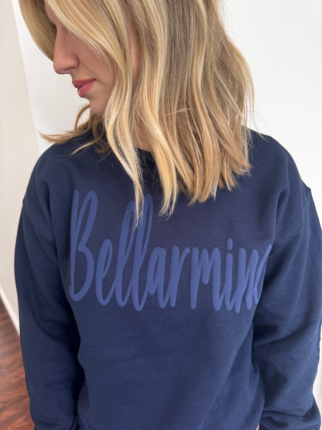 Bellarmine Puff Sweatshirt: Navy