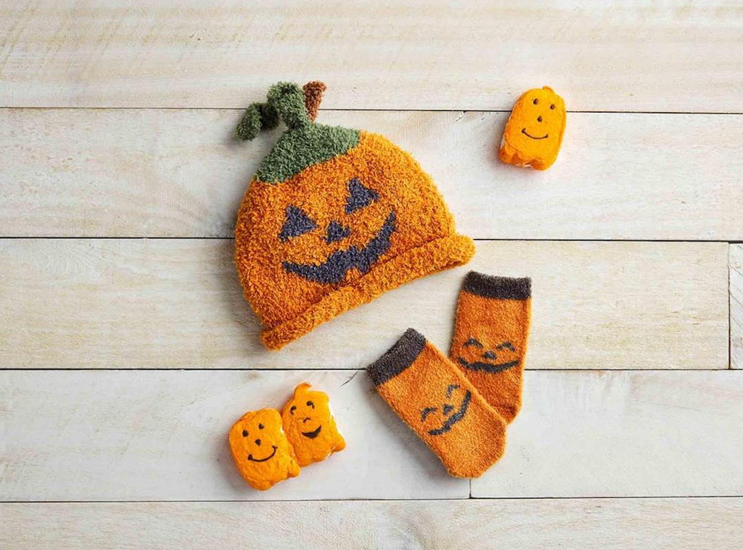 HALLOWEEN CHENILLE HAT SET - Pine & Moss