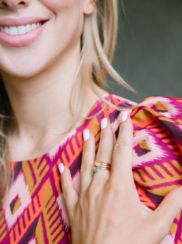 Libby Ring - Pink - Pine & Moss