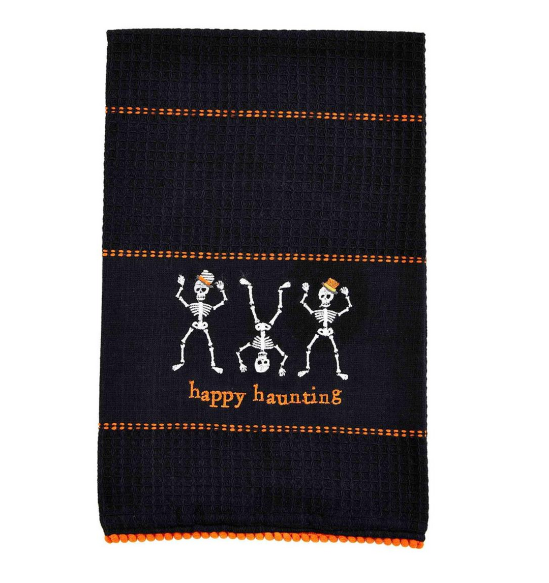 Skeleton Halloween Towel - Pine & Moss