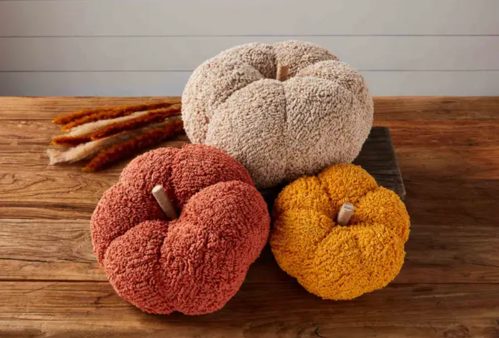 Tufting Pumpkin Sitter- Large - Pine & Moss