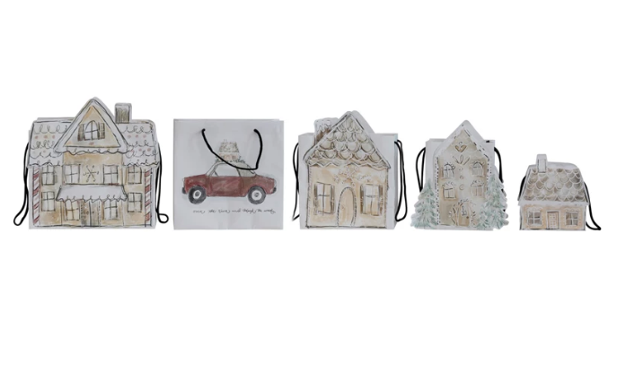 Christmas Village Gift Bags - Pine & Moss