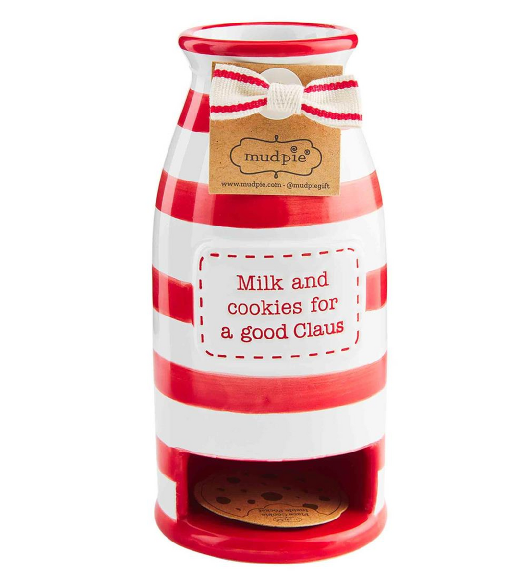 Milk & Cookies for Santa- Stripe - Pine & Moss